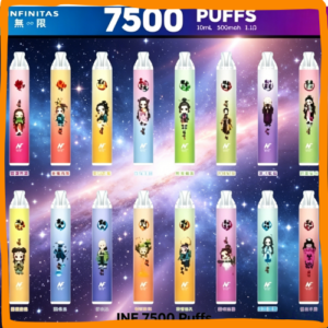 INF 無限 X 鬼滅之刃 限定款7500 Puffs 一次性電子煙|動漫聯名高口數拋棄式電子菸,台灣熱賣款