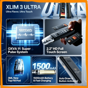 OXVA XLIM PRO 3 ULTRA 奧創小鯊牛觸控螢幕電子煙｜高規格可替換式電子菸主機，台灣熱賣款